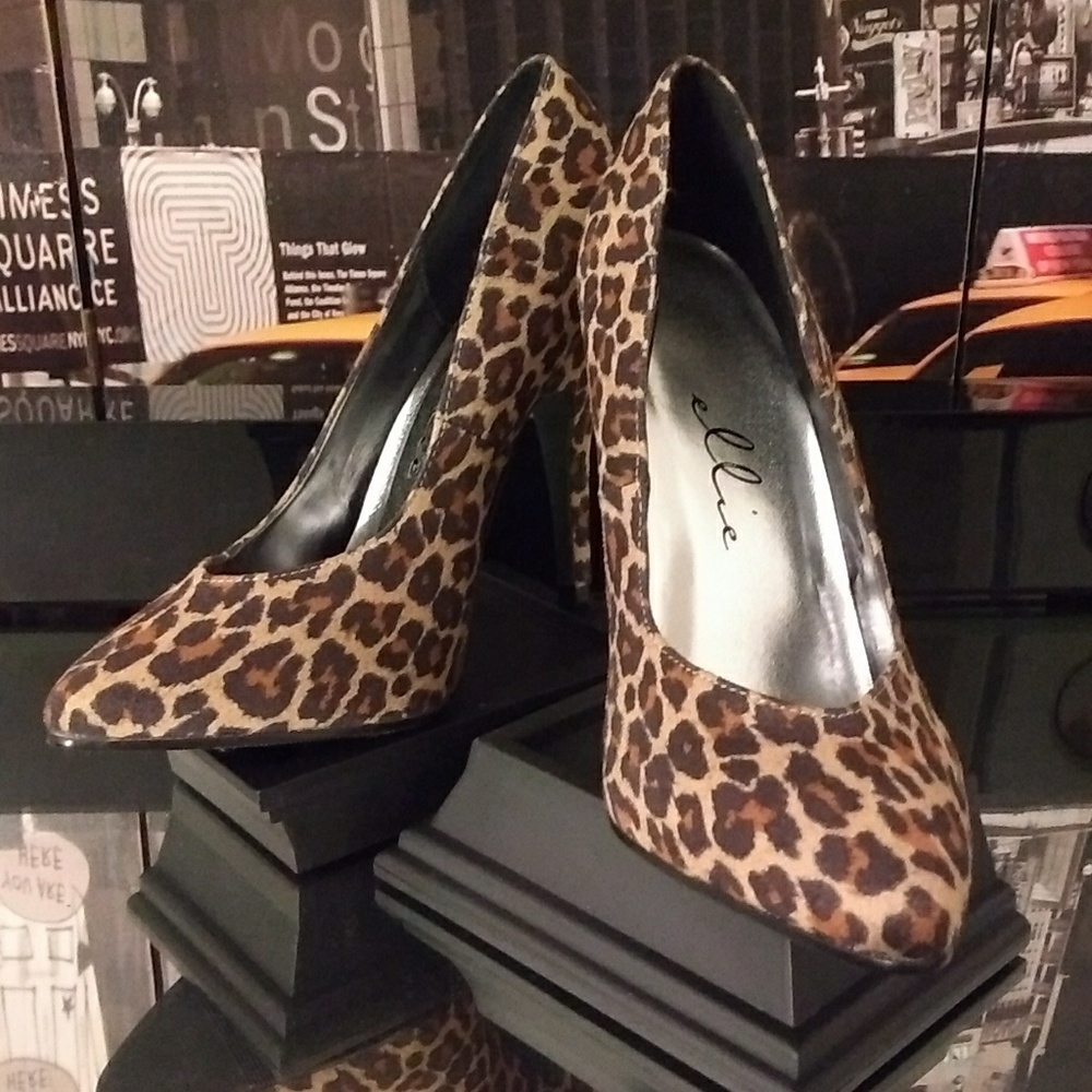 Ellie Cheetah print heels